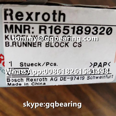 Rexroth R165189320 Material de acero Tipo de brida longitud estándar altura estándar bloque del corredor
