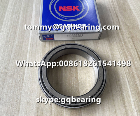 GCR15 Material de acero NSK HR32916J rodamiento de rodillos cónicos HR 32916 J rodamiento de husillo